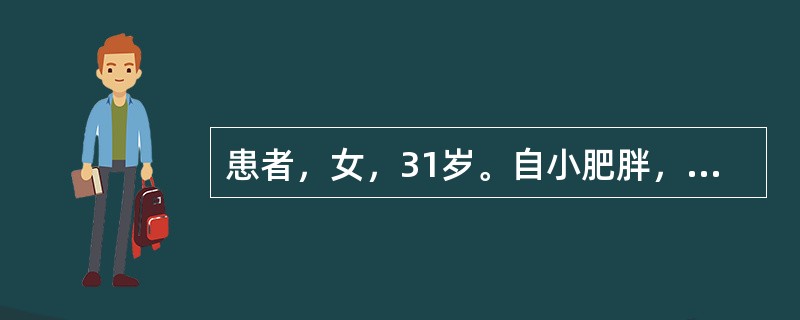 患者，女，31岁。自小肥胖，平素经期常延后或闭经，常自感疲倦乏力，头晕心悸，带下量多质黏稠，腰痉怕冷，胸闷泛恶，面色<img width="13" height="