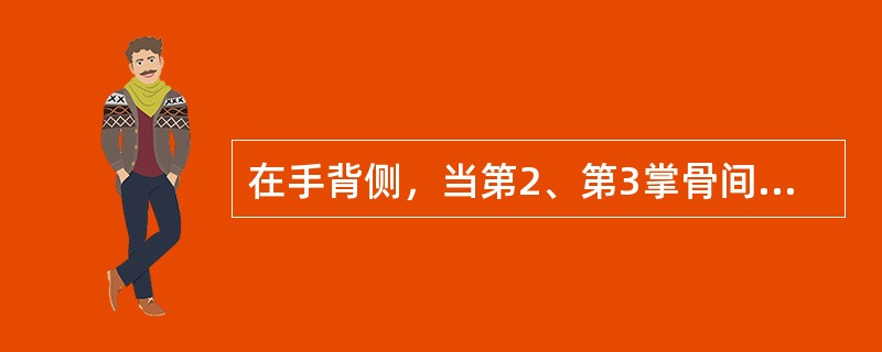 在手背侧，当第2、第3掌骨间，掌指关节后约0.5寸处的腧穴善于治疗