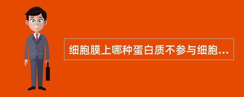 细胞膜上哪种蛋白质不参与细胞膜物质转运？（　　）