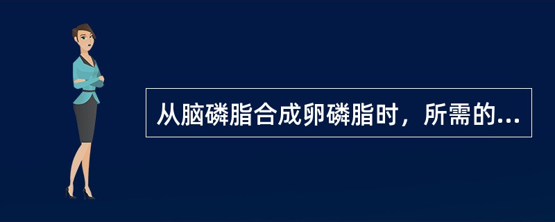 从脑磷脂合成卵磷脂时，所需的甲基来自（　　）。