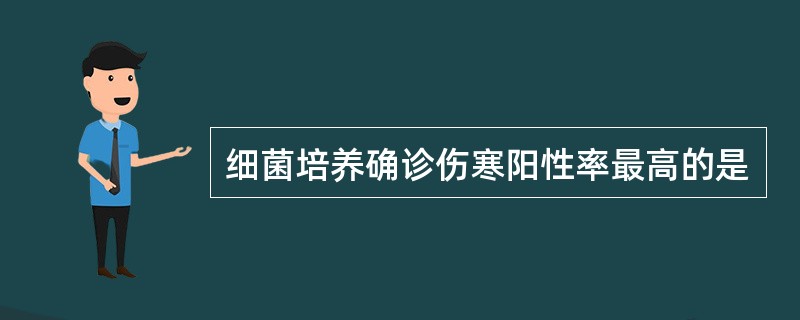 细菌培养确诊伤寒阳性率最高的是