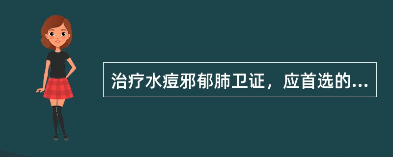 治疗水痘邪郁肺卫证，应首选的方剂是（　　）。