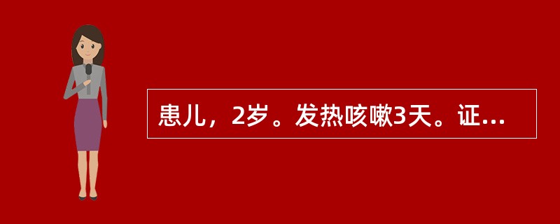 患儿，2岁。发热咳嗽3天。证见高热持续不退，咳嗽剧烈，气急鼻煽，烦躁喘憋，涕泪俱无，面赤唇红，大便秘结，舌红，苔黄，指纹紫滞。其治法是