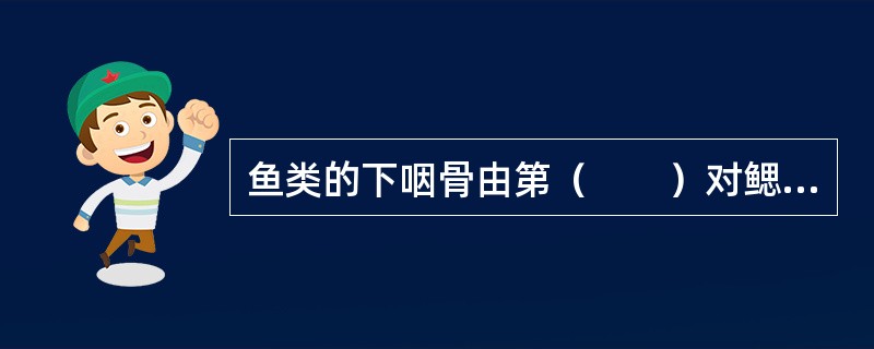 鱼类的下咽骨由第（　　）对鳃弓的扩大而成。