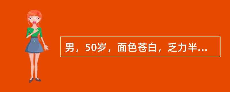 男，50岁，面色苍白，乏力半年，牙龈出血1周，化验血常规：Hb72g/L，WBC2.8×109/L，PLT32×109/L。骨髓细胞学检查：增生明显活跃，原始细胞占0.02，全片见巨核细胞40个，铁染