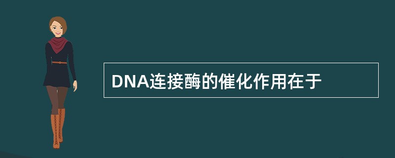 DNA连接酶的催化作用在于