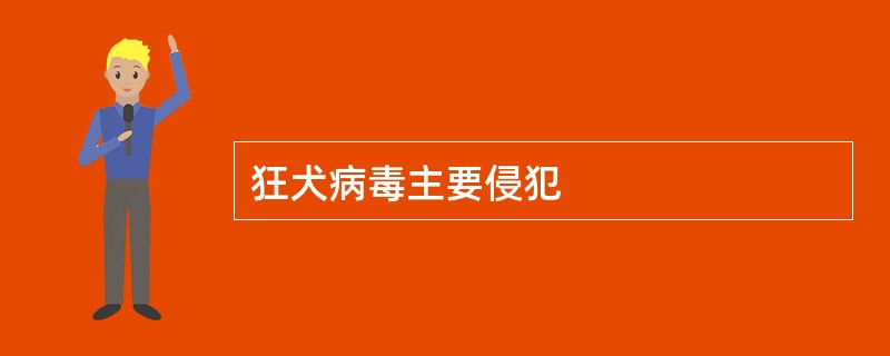 狂犬病毒主要侵犯