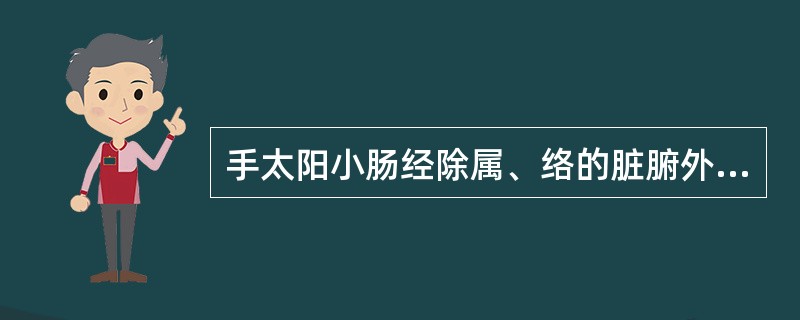 手太阳小肠经除属、络的脏腑外，循行中联络的脏腑还有