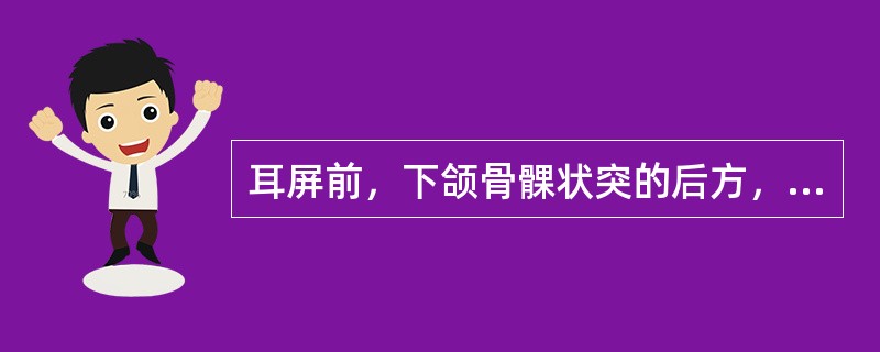 耳屏前，下颌骨髁状突的后方，张口时呈凹陷处的腧穴是