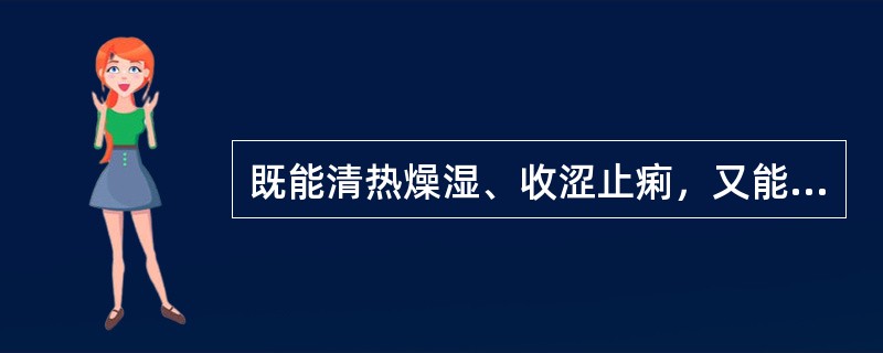 既能清热燥湿、收涩止痢，又能清肝明目、止带的药物是