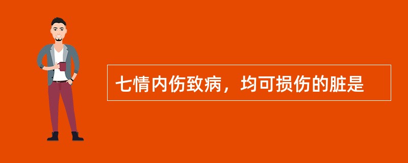 七情内伤致病，均可损伤的脏是
