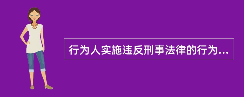 行为人实施违反刑事法律的行为必须承担的法律责任称为