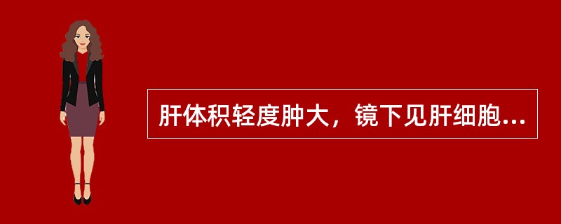 肝体积轻度肿大，镜下见肝细胞疏松化，气球样变，易见碎片状及桥接坏死及肝细胞的结节状再生，有的肝小叶正常结构被增生的结缔组织分割而破坏。上述病变属于哪型病毒性肝炎