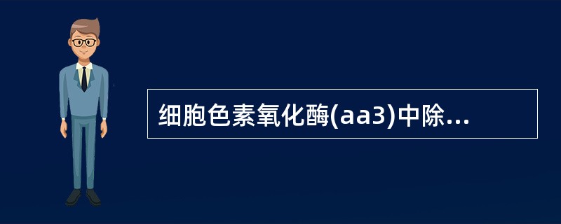 细胞色素氧化酶(aa3)中除含铁卟啉外还含有