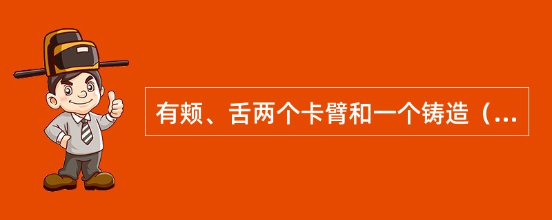 有颊、舌两个卡臂和一个铸造（牙合）支托的是哪种锻丝卡环形式