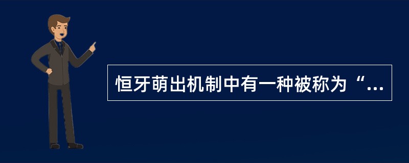 恒牙萌出机制中有一种被称为“被动萌出”，此种萌出是以下哪种结构与釉质表面分离所致