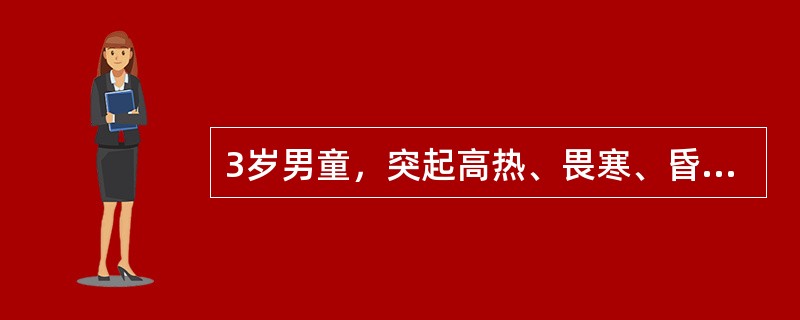 3岁男童，突起高热、畏寒、昏迷、抽痉来院急诊。T40℃，P120次/分。BP65/47mmHg，神清，轻度脱水，腹软无压痛。本病最可能的诊断是