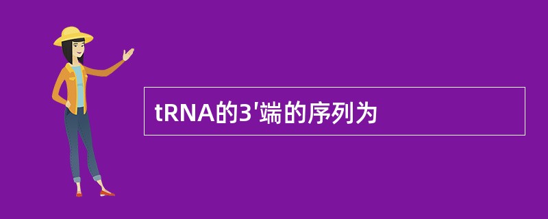 tRNA的3′端的序列为