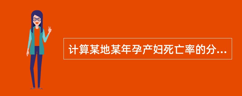 计算某地某年孕产妇死亡率的分母是