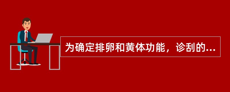 为确定排卵和黄体功能，诊刮的最佳时间为