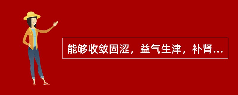 能够收敛固涩，益气生津，补肾宁心的药物是