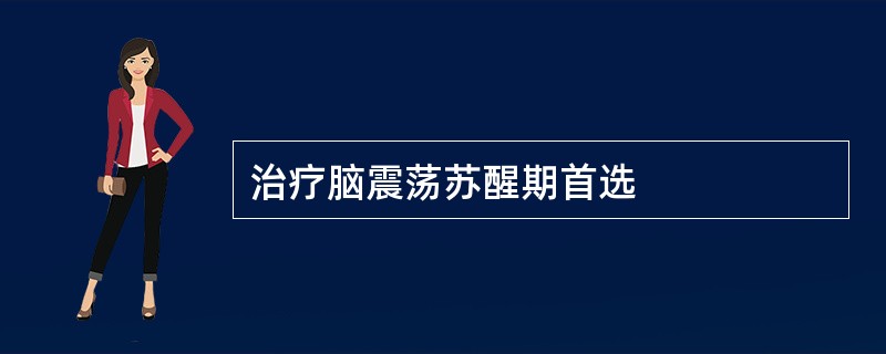 治疗脑震荡苏醒期首选