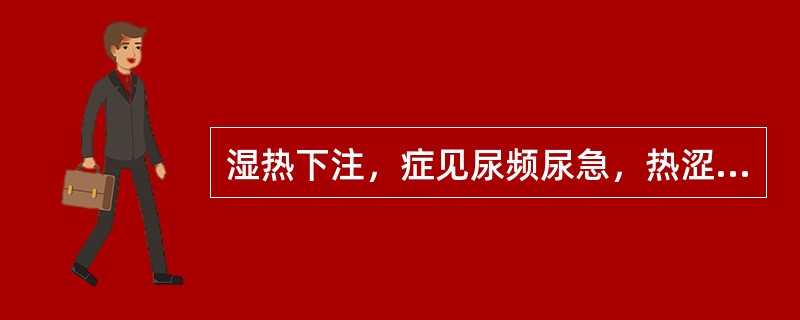 湿热下注，症见尿频尿急，热涩刺痛，苔黄腻，脉滑数者，宜首选