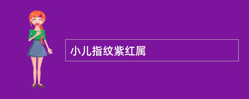 小儿指纹紫红属