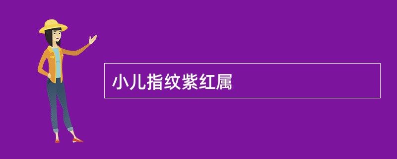 小儿指纹紫红属