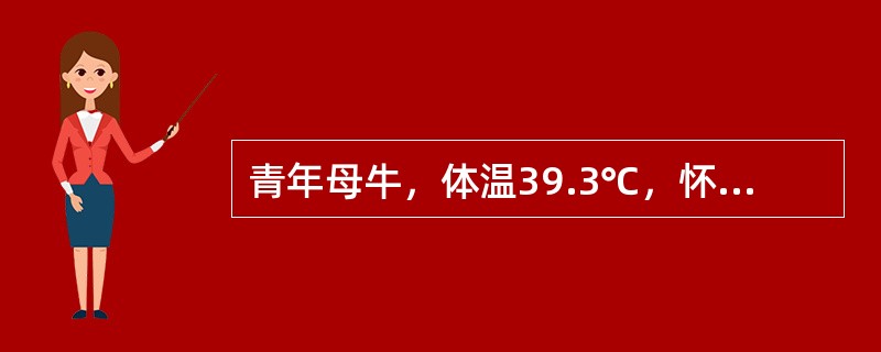青年母牛，体温39.3℃，怀孕4个月流产，阴道流出黏液样的灰色分泌物；取流产胎儿肝和脾涂片，柯兹洛夫斯基鉴别染色后，镜检菌体呈红色、球杆状。该病最可能的诊断是（　　）。