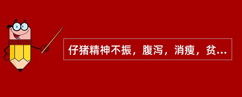 仔猪精神不振，腹泻，消瘦，贫血。粪检见大量壳薄、透明的椭圆形虫卵，内含折刀样幼虫。治疗该病的药物是（　　）。