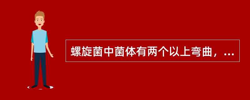螺旋菌中菌体有两个以上弯曲，捻转呈螺旋状，较为坚硬的菌称为（　　）。