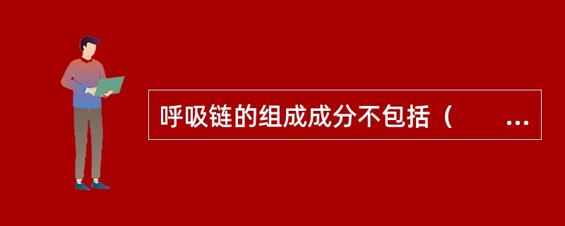 呼吸链的组成成分不包括（　　）。