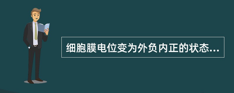 细胞膜电位变为外负内正的状态称为（　　）。