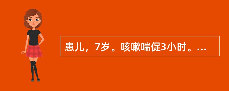 患儿，7岁。咳嗽喘促3小时。证见恶寒发热，咳嗽，喘促气急，喉间痰鸣，鼻塞，流清涕，咯痰黄稠，烦躁，口渴，大便干，舌红，苔白，脉浮紧。治疗首选方