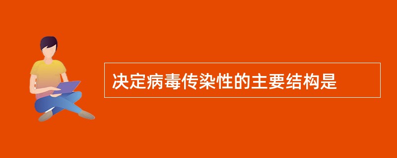 决定病毒传染性的主要结构是
