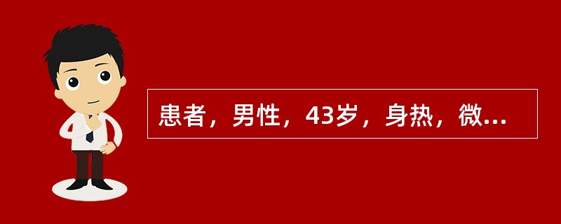 患者，男性，43岁，身热，微恶风，汗少，头昏重胀而痛，心烦口渴，胸闷恶心，小便短赤，舌苔薄黄腻，脉濡数。此患者应诊断为