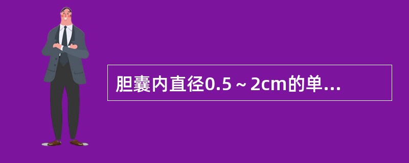 胆囊内直径0.5～2cm的单颗结石，宜选用