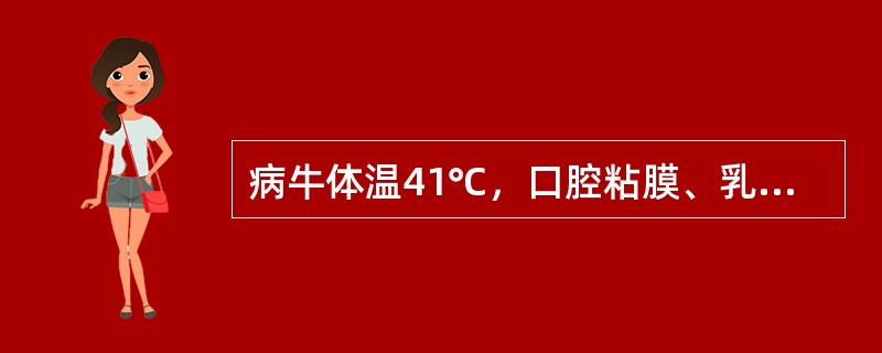 病牛体温41℃，口腔粘膜、乳房上的皮肤出现水疱、烂斑。病牛蹄壳脱落，跛行，死亡率低，犊牛可表现心肌炎，剖解可见虎斑心，该病可能是（　　）。 