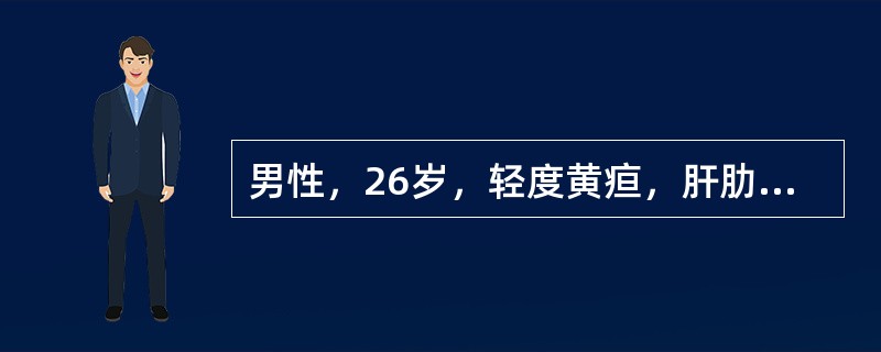男性，26岁，轻度黄疸，肝肋下5cm，Hb70g／L，Coombs试验阳性，诊断应先考虑