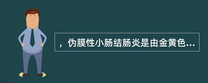 ，伪膜性小肠结肠炎是由金黄色葡萄球菌感染所致。（）