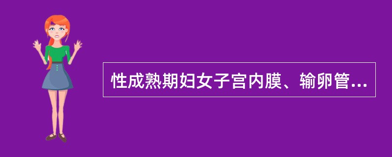 性成熟期妇女子宫内膜、输卵管、阴道粘膜、乳腺及卵巢均可出现周期性变化。（）