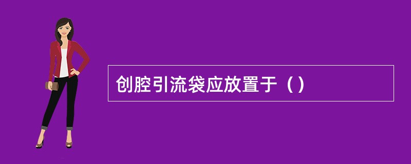 创腔引流袋应放置于（）