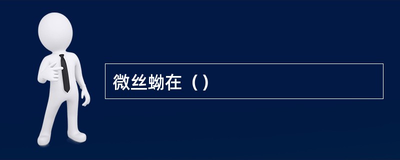 微丝蚴在（）