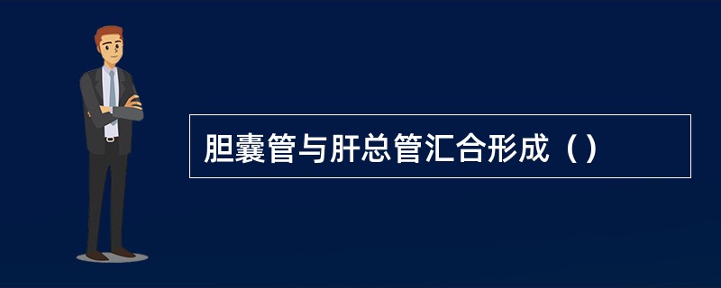 胆囊管与肝总管汇合形成（）