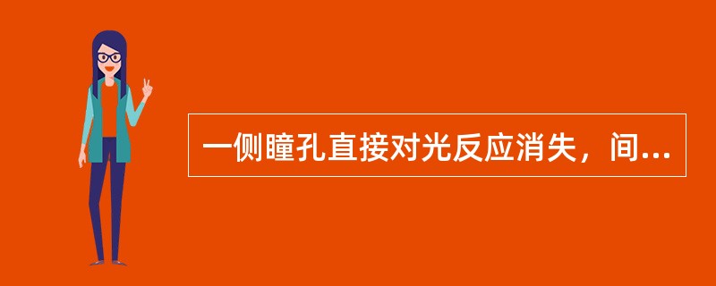 一侧瞳孔直接对光反应消失，间接对光反应存在，病变部位在（）