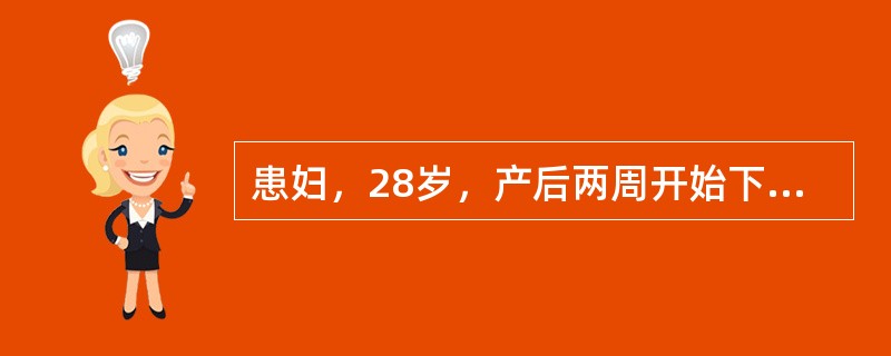 患妇，28岁，产后两周开始下床恬动，觉左下肢肿胀疼痛，略发绀，温度升高，表浅静脉曲张。左股静脉走行区有明显压痛。应考虑为（）