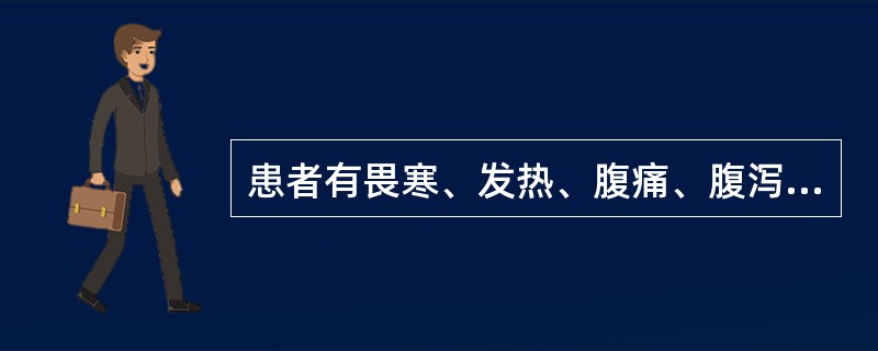 患者有畏寒、发热、腹痛、腹泻、脓血便和里急后重，诊断为（）