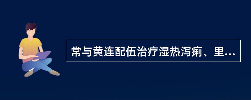 常与黄连配伍治疗湿热泻痢、里急后重的药物是（）