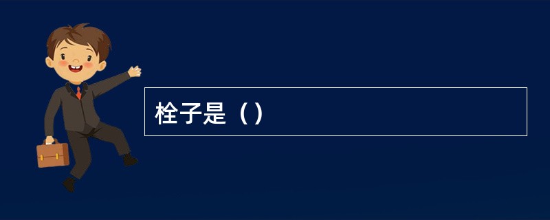 栓子是（）